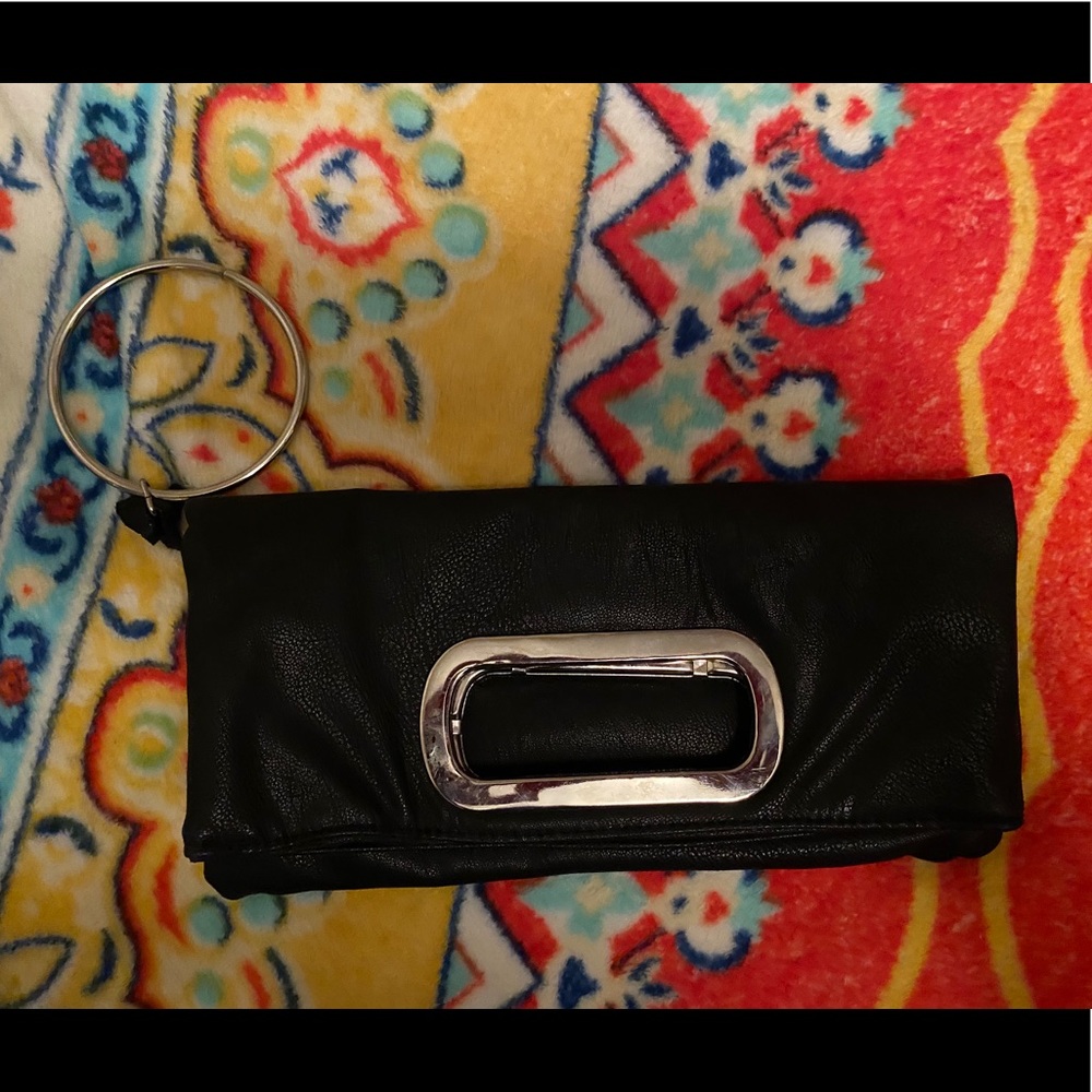 Clutch with Silver wristlet